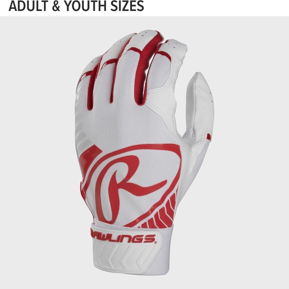 Rawlings White and Red Baseball Glove - Picture 1 of 2